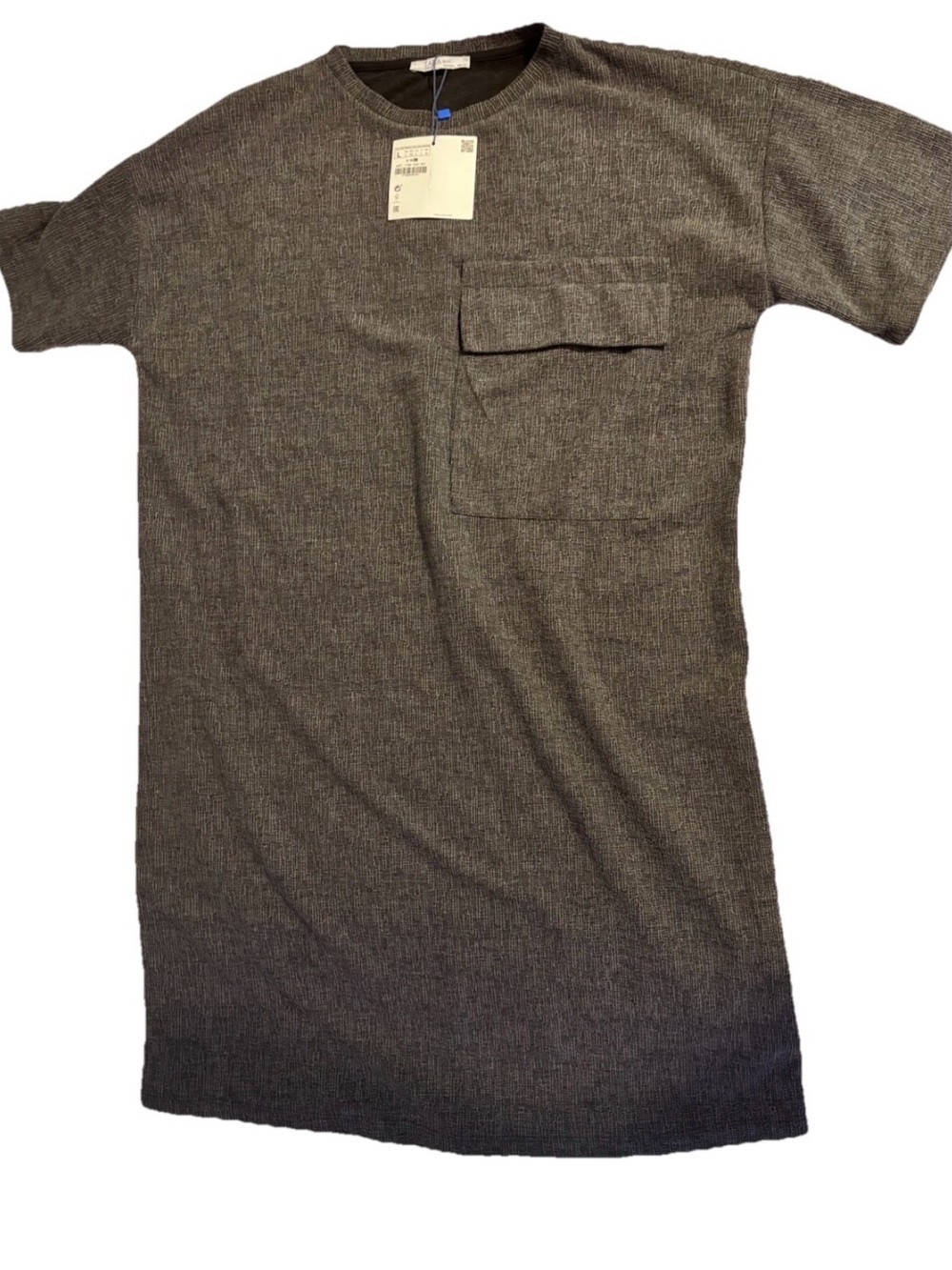 Zara Women’s Short Pocket Knit Dress - Gray